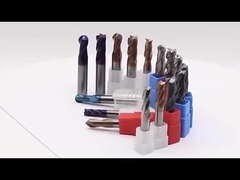 코팅 된 텅스텐 탄화물 끝 밀 4 플루트 높은 성능의 절단 도구