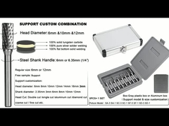 정밀 밀링, 닦기, 모양을 만들고, 깎기 위한 텅프먼 탄화물 헐 세트