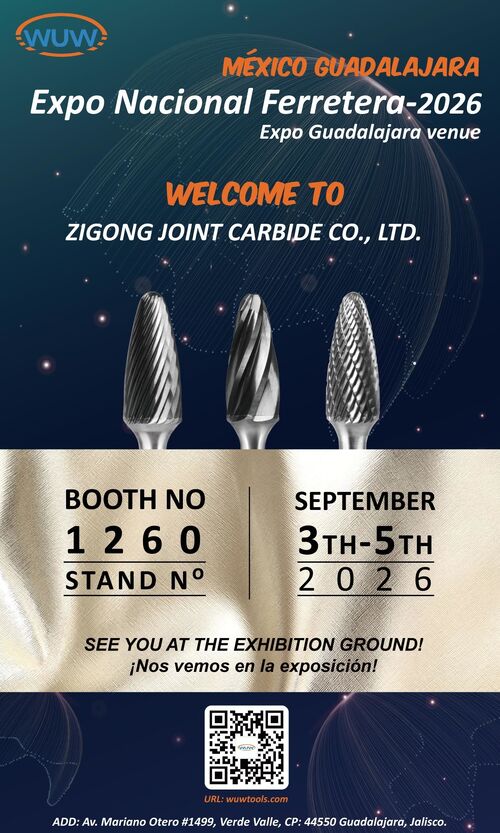 에 대한 최신 회사 뉴스 ZIGONG JOINT CARBIDE CO., LTD. (WUW), 멕시코 과달라하라에서 개최되는 Expo Nacional Ferretera 2026 참가