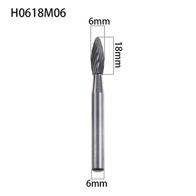 좋은 가격 H 모양 6mm 화염 카바이드 버/알루미늄 전체 크기용 다이 그라인더 비트 온라인으로