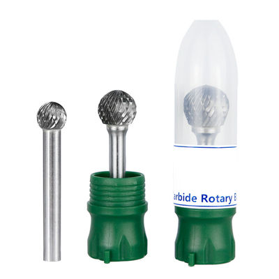 좋은 가격 1/4 ''생크 6.35mm 직경 더블 컷 솔리드 카바이드 로터리 버 포팅 도구 카바이드 버 온라인으로