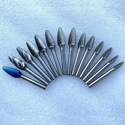 좋은 가격 텅스텐 카바이드 로터리 버 세트 6mm 1/4 생크 더블 컷 온라인으로