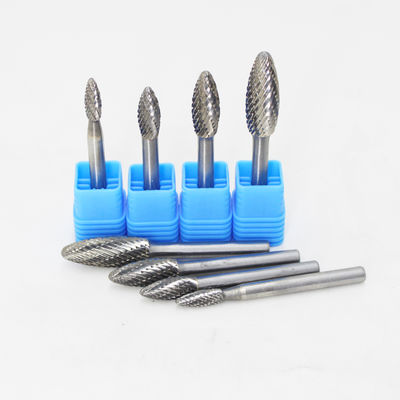 좋은 가격 3mm and 6mm Extended Length Flame Shape Carbide Burr Die Grinder Bit for Metal Grinding 온라인으로