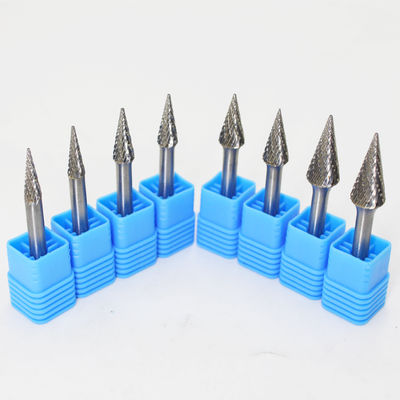 좋은 가격 Cone Shape Abrasive YG7 Grade Tungsten Carbide Rotary Burr for Hardened Steel with Double Cut and Polished Surface 온라인으로