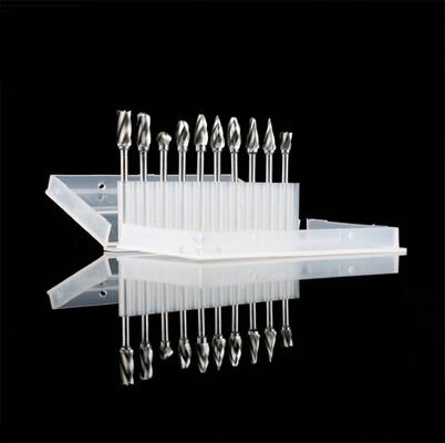 품질 10개 1/8" 생크 알루마 컷 텅스텐 카바이드 로터리 버, 금속 조각용 3*6 mm 헤드 공장