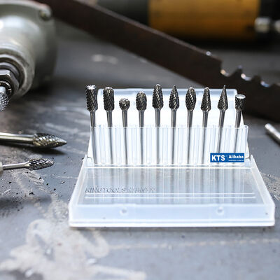 좋은 가격 10pcs 세트 1/8인치 턱 지름 텅스텐 탄화탄 회전 헐 및 절단 파일 정밀 금속 작업 온라인으로