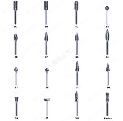 좋은 가격 정밀 데버링을 위해 1/4 인치 턱과 닦은 표면을 가진 합성 텅프먼 탄화물 회전 헐 온라인으로