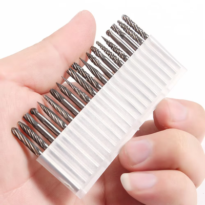좋은 가격 텅스텐 탄화물 회전 붓 세트 10pcs 3mm 턱 온라인으로