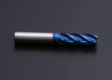 푸른 코팅 1/8 인치 텅스텐 카바이드 끝 연삭 2 플루트 3 플루트 4 플루트 커터 긴 길이 정강이